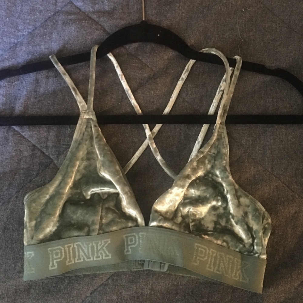 PINK Velvet Bralette